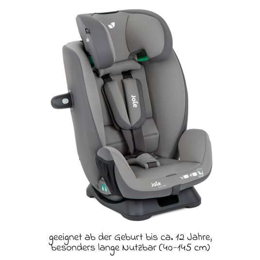 joie Reboarder-Kindersitz Verso R129 ab Geburt - 12 Jahre (40 cm - 145 cm) - Cobblestone