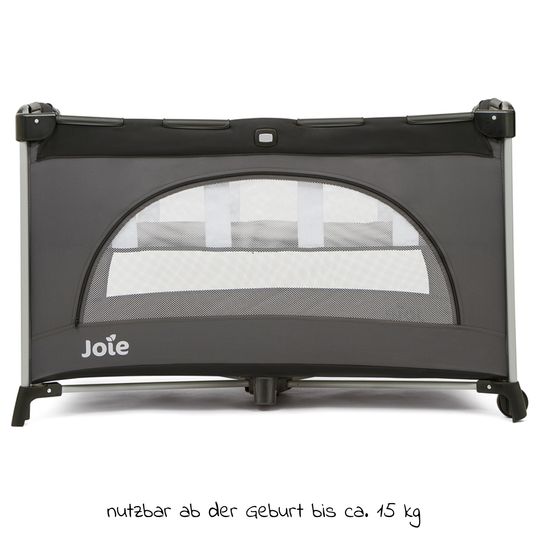 joie Travel cot Allura 120 from birth-15 kg incl. padded insert & bassinet - Enber