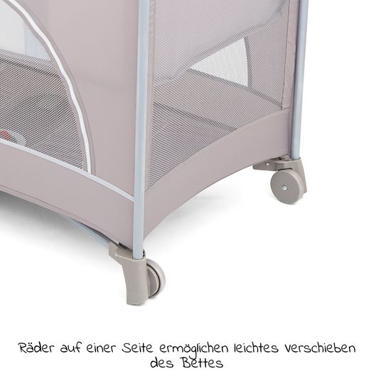 Culla XJD Pieghevole Con Funzione Culla – Zanzariera, Vano Portaoggetti, Inclinazione Regolabile, Da 0 A 6 Mesi (fino A 20 Kg), Colore Kaki