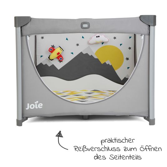 joie Reisebett Cheer ab Geburt - 15 kg inkl. Faltmatratze & Transporttasche - Little Explorer
