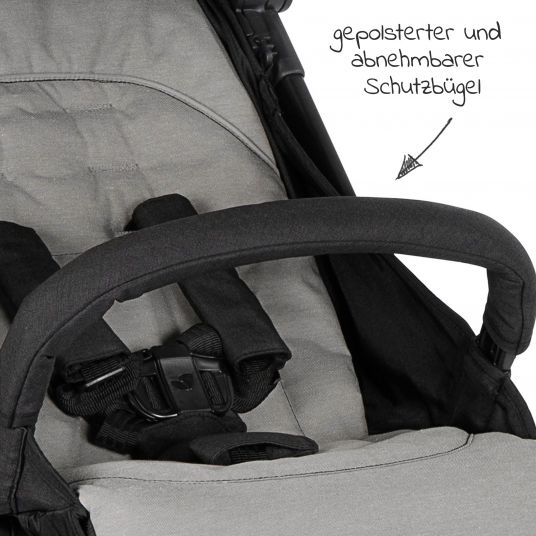 joie Travel buggy Pact with only 6 kg incl. transport bag, adapter & rain cover - Ember
