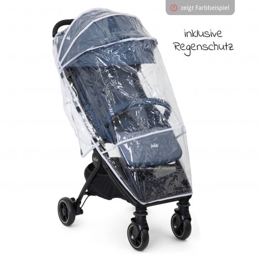joie Travel buggy Pact with only 6 kg incl. transport bag, adapter & rain cover - Gray Flannel