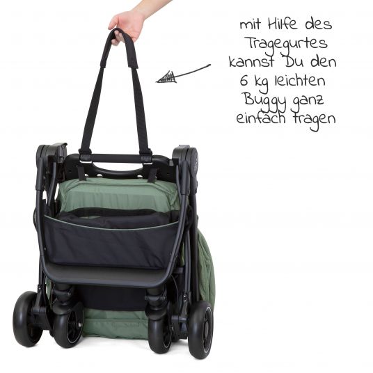 joie Passeggino da viaggio Pact con soli 6 kg, inclusa borsa per il trasporto, adattatore e parapioggia - Laurel