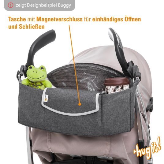joie Travel buggy Pact only 6 kg - incl. organizer Hug it!, transport bag, adapter, rain cover & insect screen - Laurel