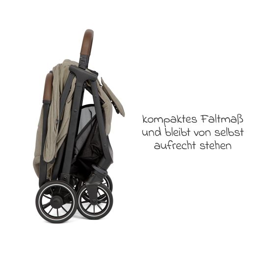 joie Travel buggy & pushchair Pact Pro up to 22 kg load capacity with reclining position only 6.3 kg light incl. transport bag, adapter & ratchet protection - Oak