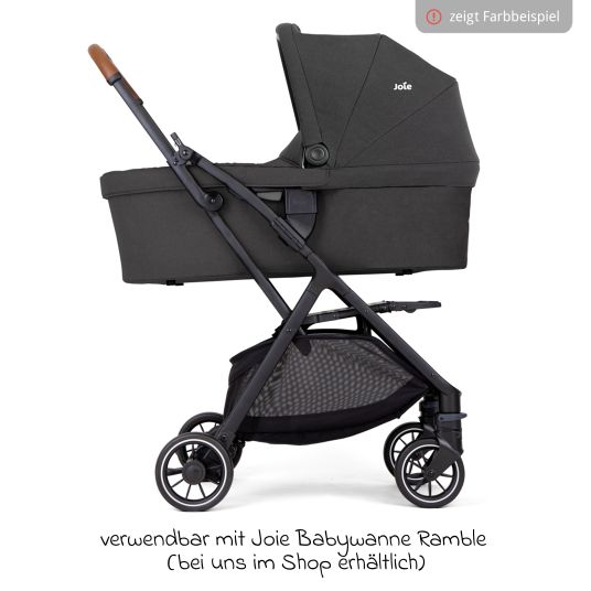joie Travel buggy & pushchair Pact Pro up to 22 kg load capacity with reclining position only 6.3 kg light incl. transport bag, adapter & ratchet protection - Oak