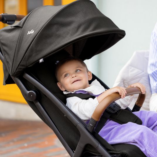 joie Travel buggy & pushchair Pact Pro up to 22 kg load capacity with reclining position only 6.3 kg light incl. transport bag, adapter & ratchet protection - Shale