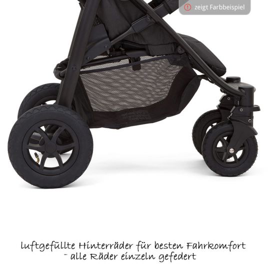 joie Sportwagen Litetrax 4 Air inkl. Babywanne Ramble & Adapter - Chromium