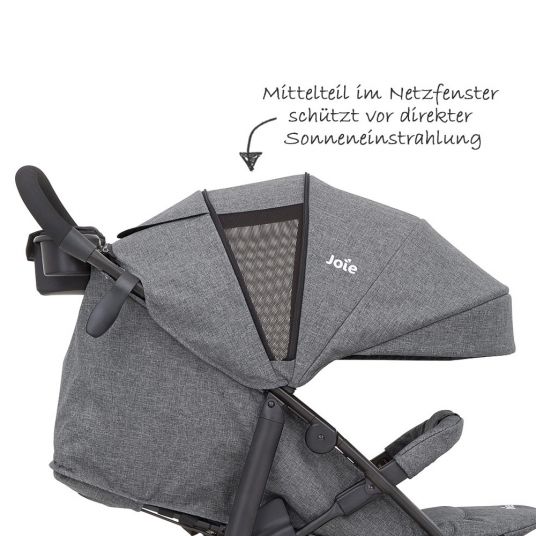 joie Stroller Litetrax 4 incl. Baby Carrycot Ramble & Adapter - Chromium