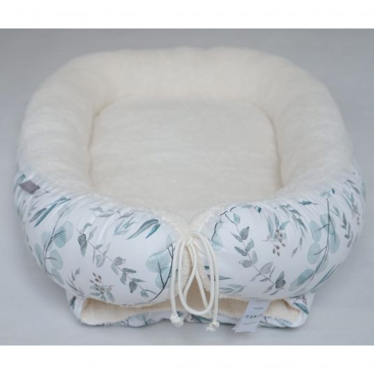 JONALEE. Baby Nest / Cuddle Nest - Eucalyptus - Terry - Cream