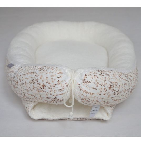 JONALEE. Baby Nest / Cuddle Nest - Twigs - Terry - Cream