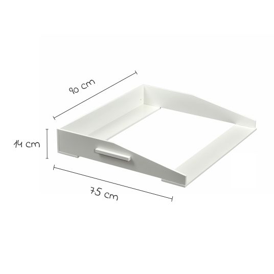 jonka Changing unit for IKEA Malm & Hemnes chests of drawers - white