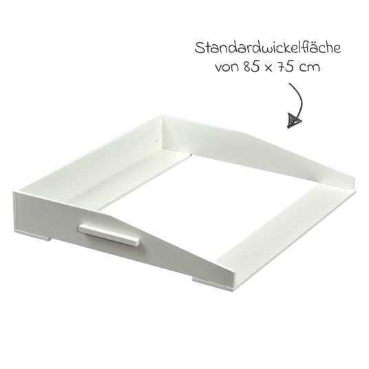 jonka Changing unit for IKEA Malm & Hemnes chests of drawers - white