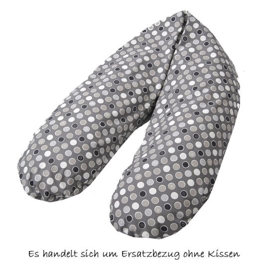 joyfill Cover for nursing pillow Midi 170 cm - Dots Gray