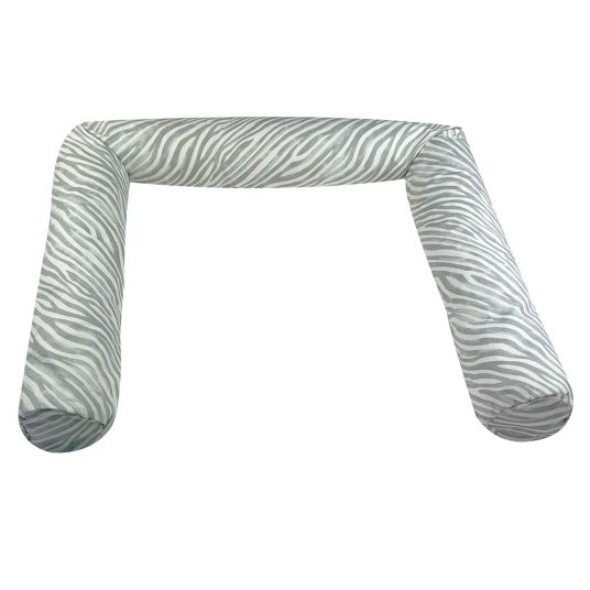 joyfill Nestchenschlange Mikroperlen 180 cm - Zebra - Grau Weiß