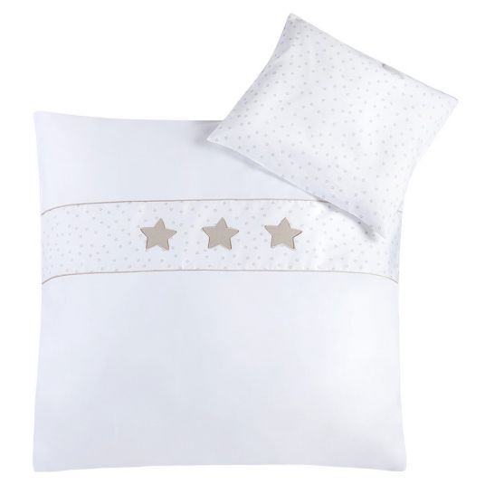 Julius Zöllner Bed linen 80 x 80 cm - Star hour white