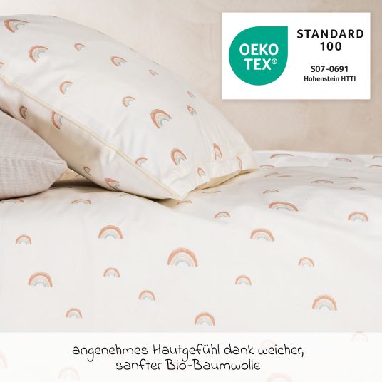 Julius Zöllner Organic bed linen 100 x 135 / 40 x 60 cm - Rainbow