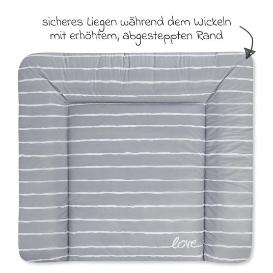 Julius Zöllner Folien-Wickelauflage Softy - Grey Stripes