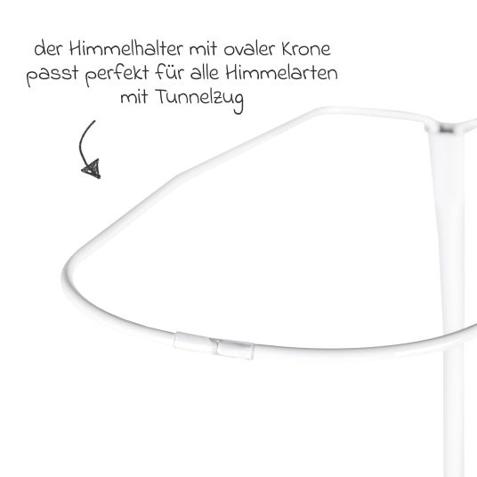 Julius Zöllner Canopy pole with stand - White