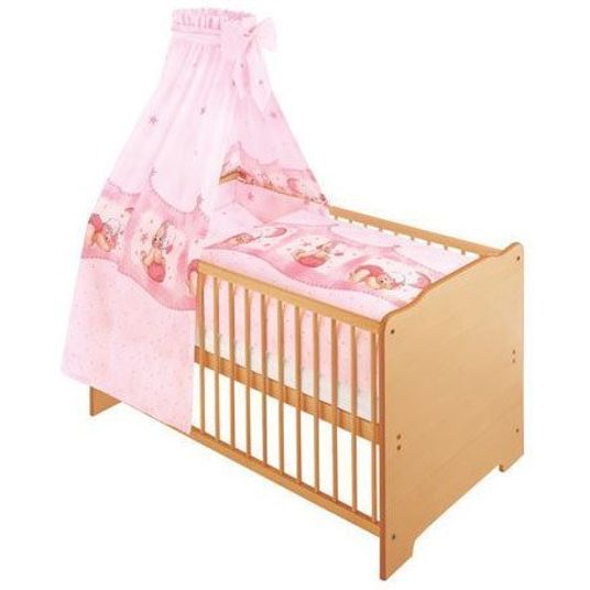 Julius Zöllner Complete bed Penny 70 x 140 cm - cuddly bear pink
