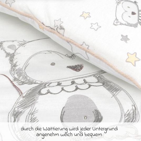 Julius Zöllner Crawling blanket 95 x 135 cm - bunny & owl