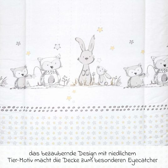Julius Zöllner Crawling blanket 95 x 135 cm - bunny & owl