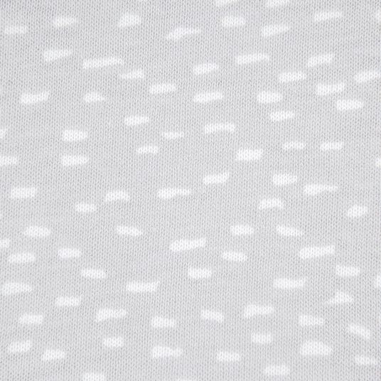 Julius Zöllner Snuggle blanket jersey 70 x 100 cm - Tiny Squares Grey