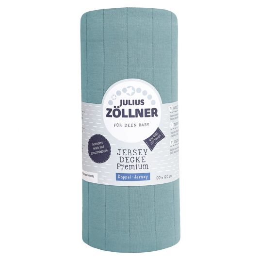 Julius Zöllner Coperta Snuggle Jersey Premium 100 x 120 cm - Verde