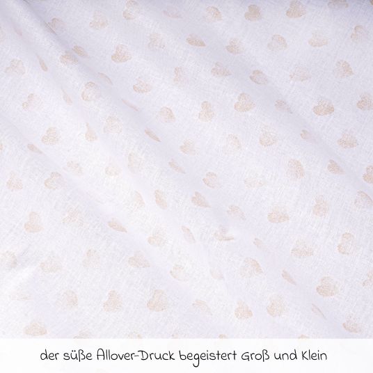 Julius Zöllner Sacco a pelo - Cuori di sonno - Misura 70 cm