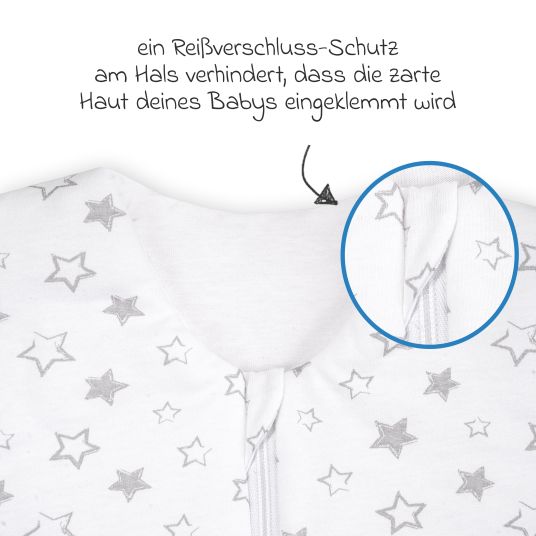 Julius Zöllner Sleeping Bag Jersey Padded - Stella White Grey - Size 62