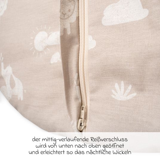 Julius Zöllner Schlafsack Organic wattiert - Jungle Dream - Gr. 70