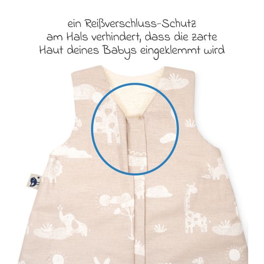 Julius Zöllner Schlafsack Organic wattiert - Jungle Dream - Gr. 70