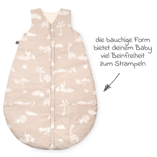 Julius Zöllner Schlafsack Organic wattiert - Jungle Dream - Gr. 70