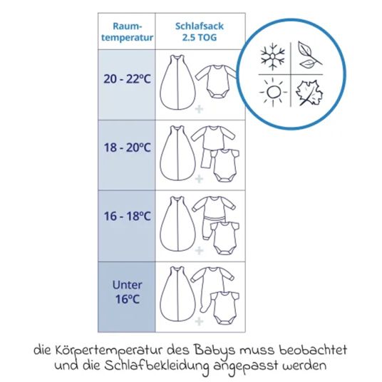 Julius Zöllner Organic padded sleeping bag - Rainbow - size 70