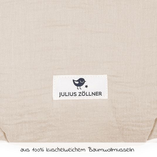 Julius Zöllner Schlafsack wattiert - Musselin - Sand - Gr. 50 / 56
