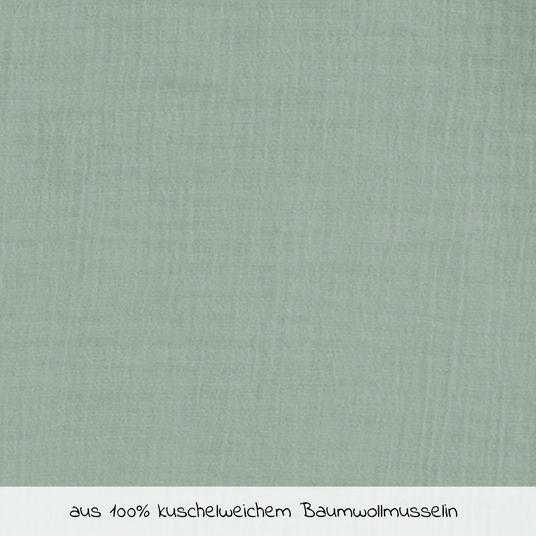 Julius Zöllner Sommerschlafsack mit Füßen / Jumper Musselin - Grün - Gr. 104