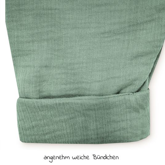 Julius Zöllner Summer sleeping bag with feet / jumper muslin - green - size 80