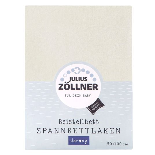 Julius Zöllner Fitted sheet for extra bed 50 x 100 cm - Ecru