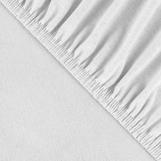 Julius Zöllner fitted sheet for cot 60 x 120 / 70 x 140 cm - white