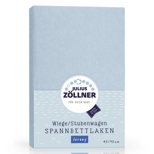 Julius Zöllner Spannbetttuch für kleine Matratzen 40 x 90 cm - Denim