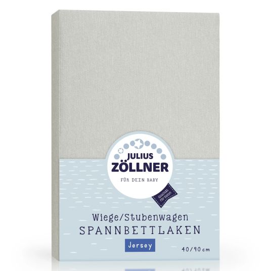 Julius Zöllner fitted sheet for small mattresses 40 x 90 cm - light grey