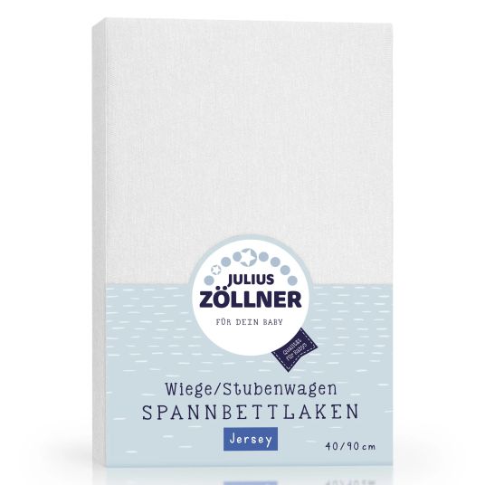 Julius Zöllner Spannbetttuch für kleine Matratzen 40 x 90 cm - Weiß