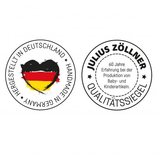 Julius Zöllner Cuscino per l'allattamento con imbottitura in microperle e fodera da 190 cm - Mussola - Verde