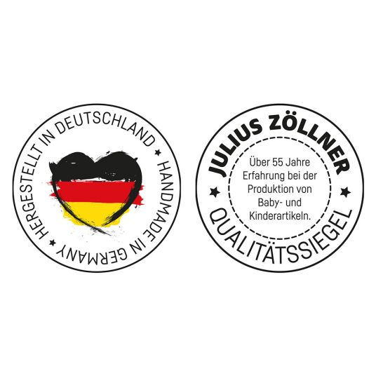 Julius Zöllner Romper bag Jersey - Grey Stripes - Gr. 50 cm