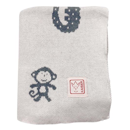 Kaiser Coperta per bebè Animale in maglia organica in 100% cotone organico 80 x 100 cm - Combo naturale