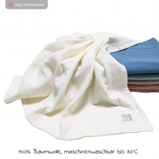 Kaiser Baby blanket Muslin Summer Blanket 75 x 100 cm - Light Grey