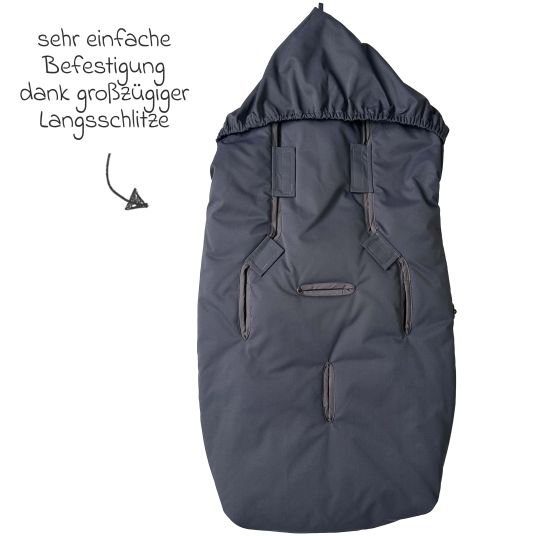 Kaiser Daunen-Fußsack Dowwny XL für Kinderwagen & Buggy - Anthracit