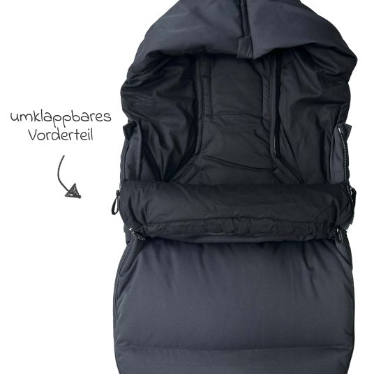 Kaiser Daunen-Fußsack Dowwny XL für Kinderwagen & Buggy - Black