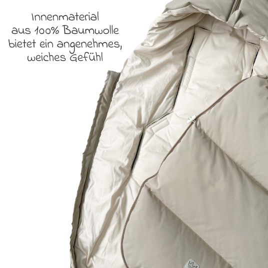 Kaiser Daunen-Fußsack Dowwny XL für Kinderwagen & Buggy - Sand