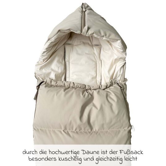 Kaiser Daunen-Fußsack Dowwny XL für Kinderwagen & Buggy - Sand